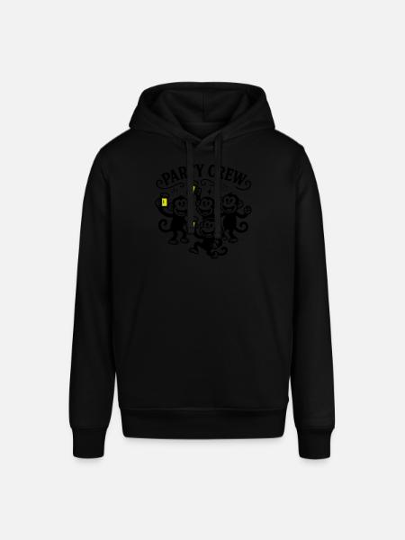 Party Crew Monkey Beer - Stanley/Stella SOUNDER Unisex Hoodie - black