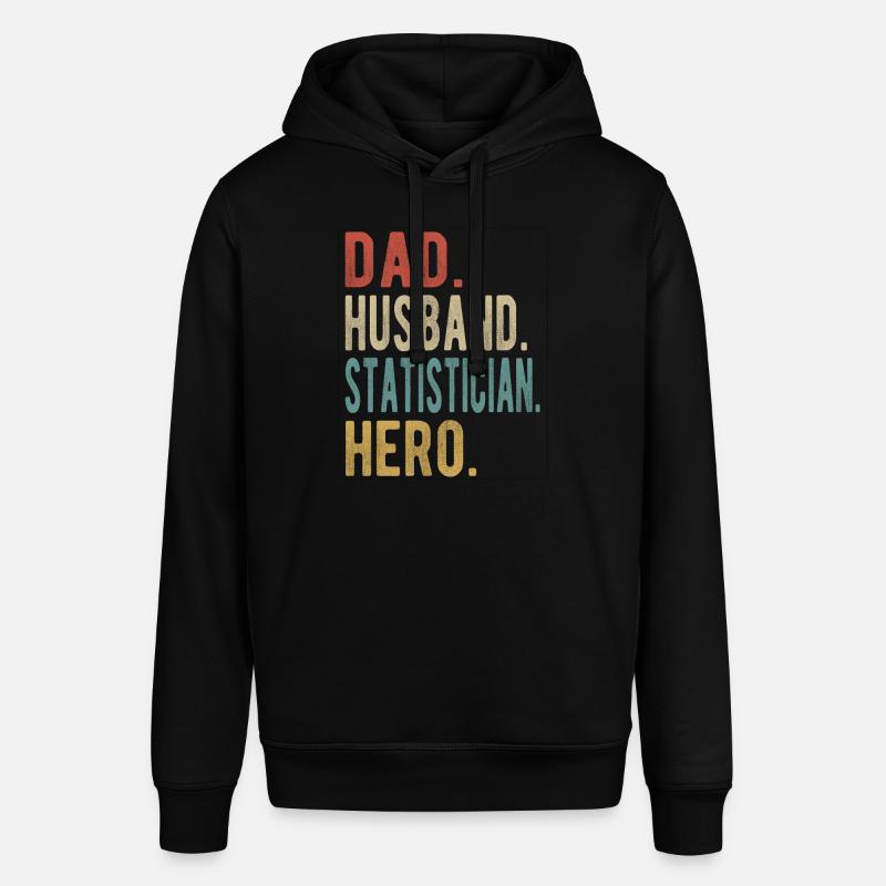 Statistiker Papa Ehemann Held - Stanley/Stella Unisex Hoodie SOUNDER - Schwarz