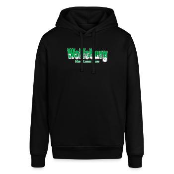 Wolfsburg Fussball Fans Mein Leben Lang - Stanley/Stella Unisex Hoodie SOUNDER - Schwarz - Vorne - Alina (178cm) & Michal (187cm)