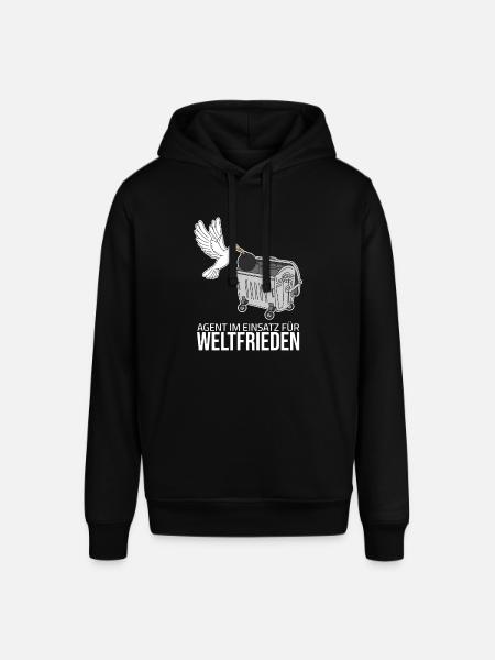 Weltfrieden - Agent im Einsatz - Stanley/Stella Unisex Hoodie SOUNDER - Schwarz