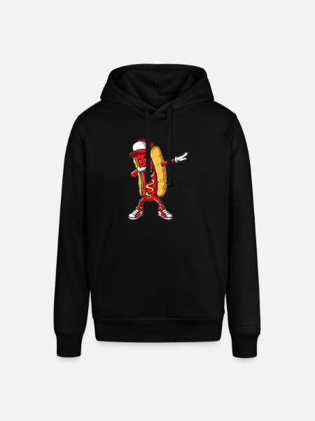 Varmkorv, Dans, Dutt, Dabbing, Snabbmat, Bulle, Korv - Luvtröja SOUNDER unisex från Stanley/Stella - svart