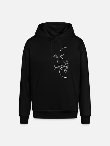 Fahrrad Radfahrer Geschenk - Stanley/Stella Unisex Hoodie SOUNDER - Schwarz