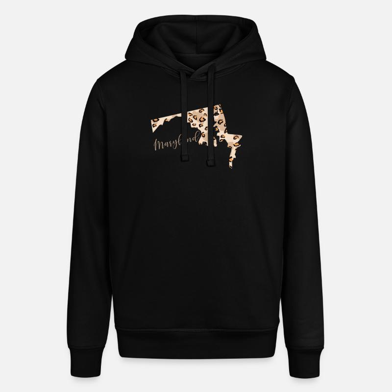 Maryland Leopard Pattern Card Leo - Sweat à capuche SOUNDER Stanley/Stella Unisexe - noir