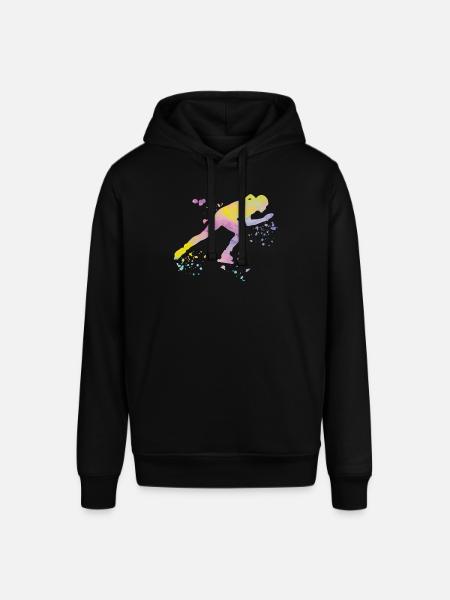 Speed skater Sportswoman Speed Skating - Stanley/Stella SOUNDER Unisex Hoodie - black