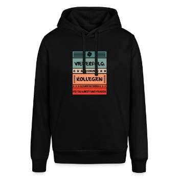 Abschiedsgeschenk Arbeitskollege - Stanley/Stella Unisex Hoodie SOUNDER - Schwarz - Vorne - Alina (178cm) & Michal (187cm)