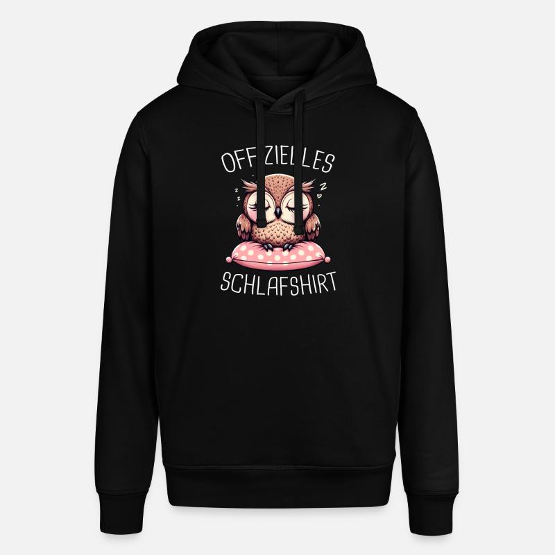 Nachteule Eule Eulen Vogel - Stanley/Stella Unisex Hoodie SOUNDER - Schwarz