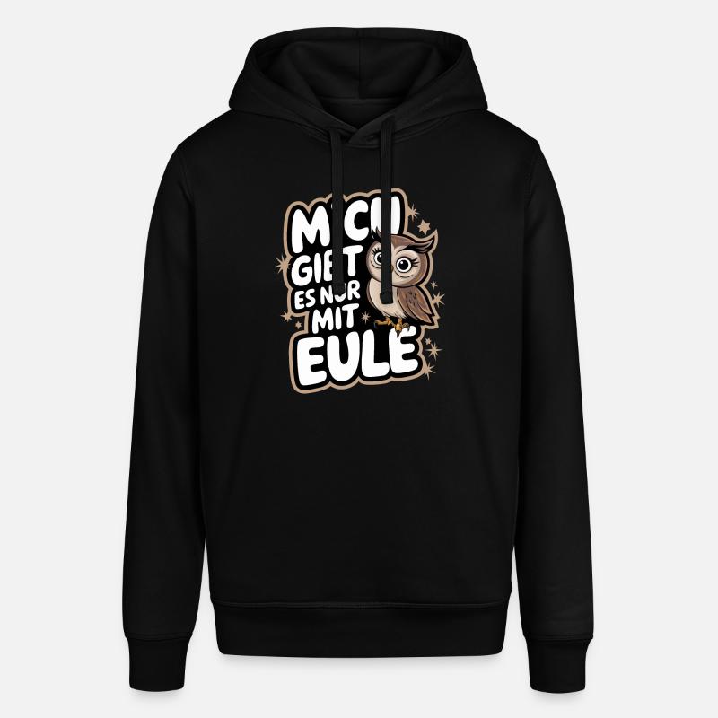 Nachteule Eule Eulen Vogel - Stanley/Stella Unisex Hoodie SOUNDER - Schwarz