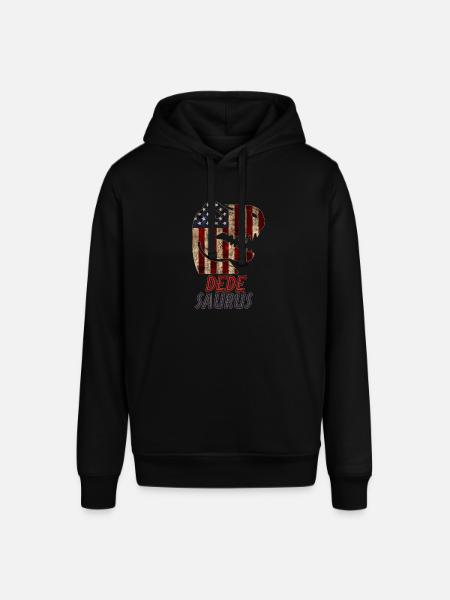 Patriotic Dede Dinosaur - Stanley/Stella Unisex Hoodie SOUNDER - Schwarz