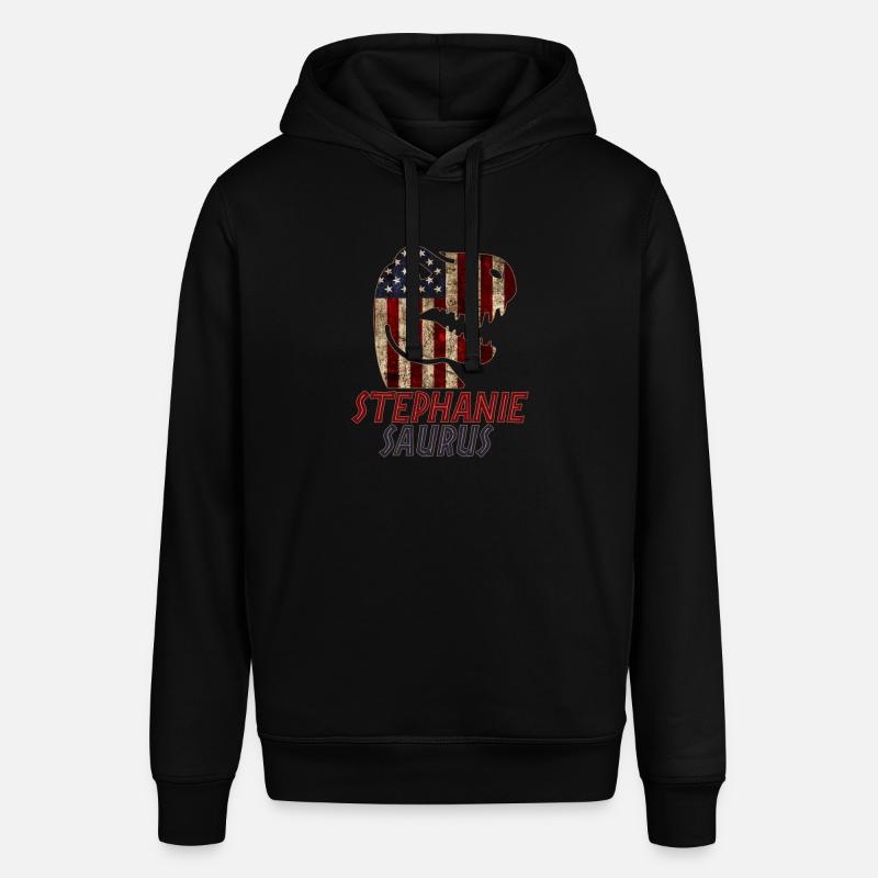 Patriotique Stéphanie Dinosaure Stephaniesaurus - Sweat à capuche SOUNDER Stanley/Stella Unisexe - noir