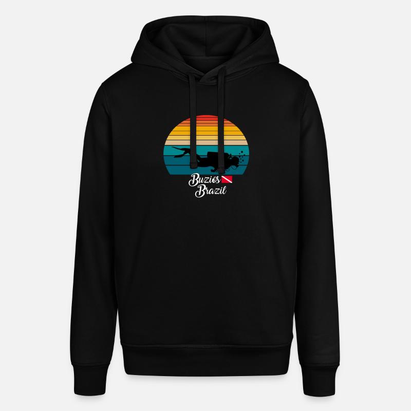 Buzios Brésil Plongée - Sweat à capuche SOUNDER Stanley/Stella Unisexe - noir