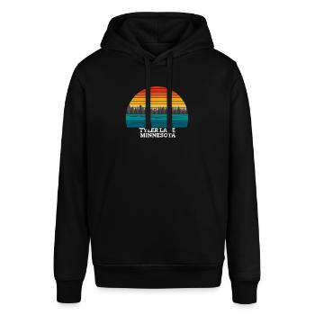 Tyler Lake Minnesota - Stanley/Stella Unisex Hoodie SOUNDER - Schwarz - Vorne - Alina (178cm) & Michal (187cm)