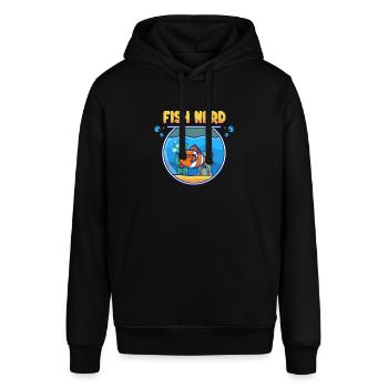 Funny Aquatic Fish Nerd - Stanley/Stella SOUNDER Unisex Hoodie - black - Front - Alina (178cm) & Michal (187cm)