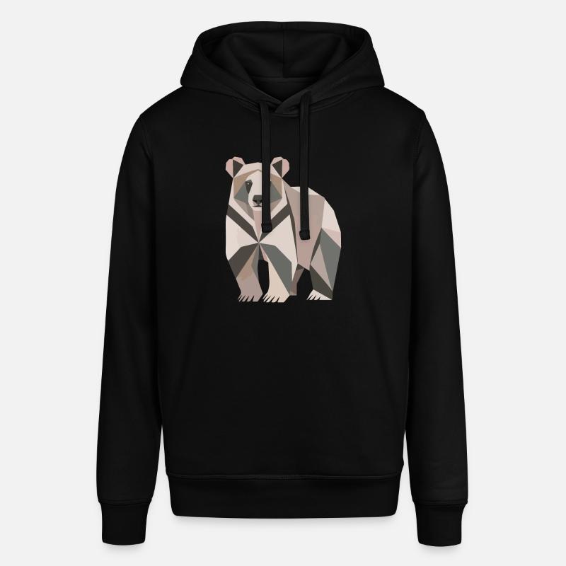 Polygone d’ours - Sweat à capuche SOUNDER Stanley/Stella Unisexe - noir