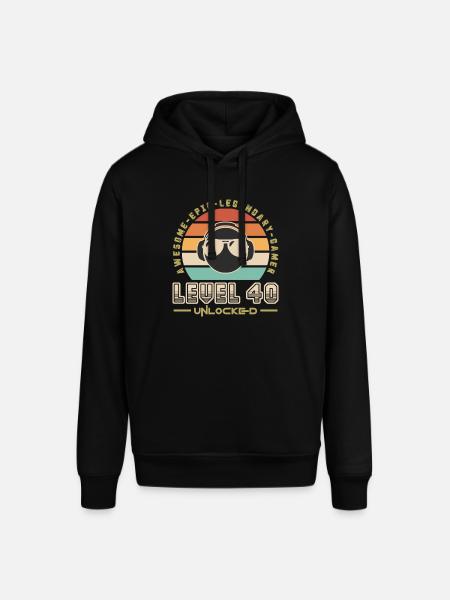 Level 40 - Stanley/Stella SOUNDER Unisex Hoodie - black