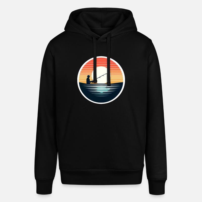Pêcheur Pêcheur Pêche Rétro - Sweat à capuche SOUNDER Stanley/Stella Unisexe - noir