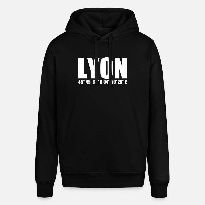 Coordonnées de Lyon - Sweat à capuche SOUNDER Stanley/Stella Unisexe - noir