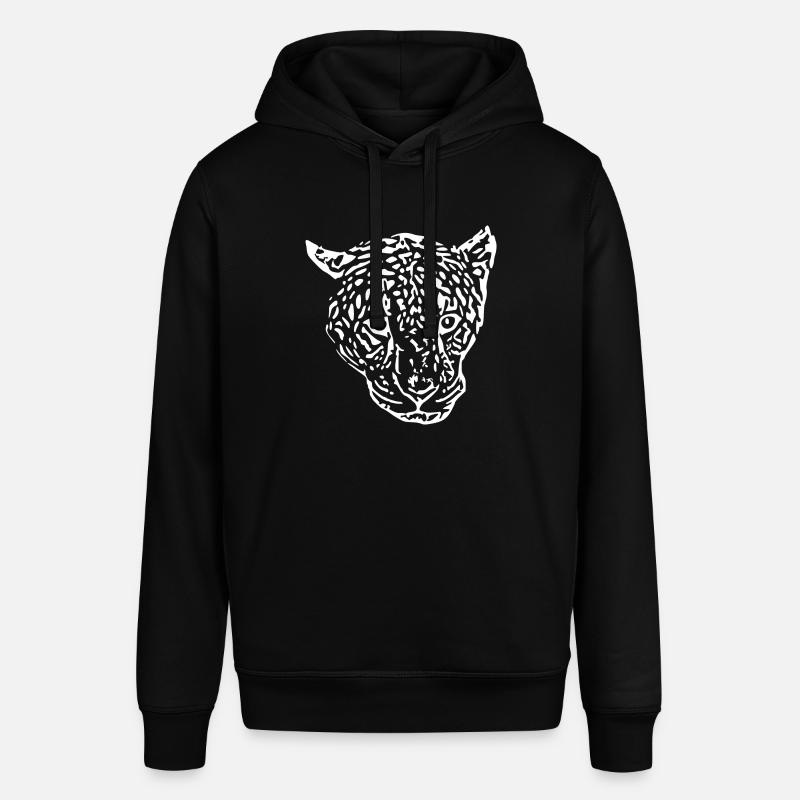tête de léopard blanc - Sweat à capuche SOUNDER Stanley/Stella Unisexe - noir