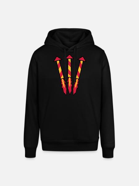 Firework Rockets - Stanley/Stella SOUNDER Unisex Hoodie - black
