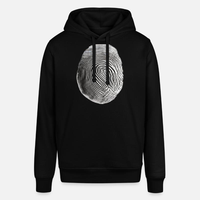 Empreinte digitale noire - Sweat à capuche SOUNDER Stanley/Stella Unisexe - noir