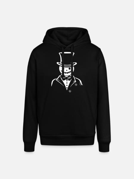 Snowman Charming Frost - Stanley/Stella SOUNDER Unisex Hoodie - black