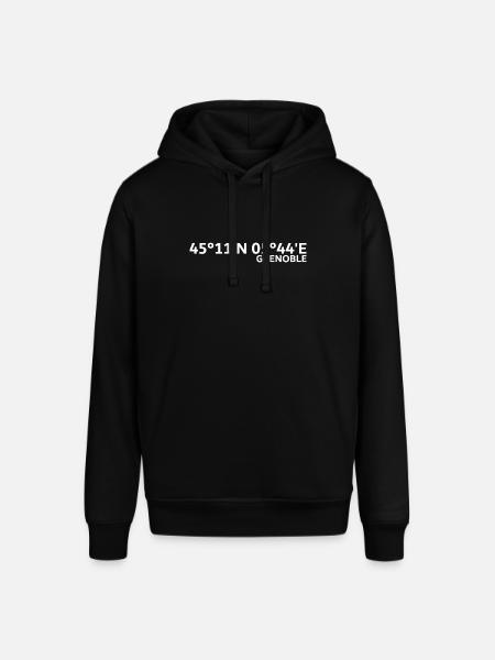 Grenoble coordinates - Stanley/Stella SOUNDER Unisex Hoodie - black