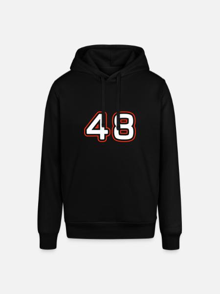48 number symbol - Stanley/Stella SOUNDER Unisex Hoodie - black
