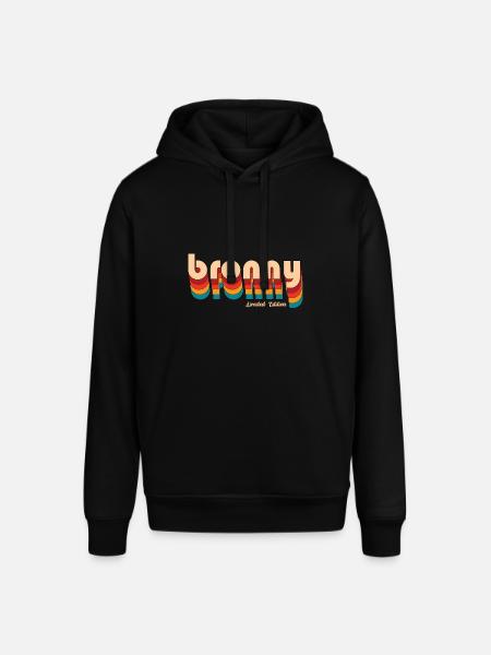 Retro Bronny Name - Stanley/Stella SOUNDER Unisex Hoodie - black