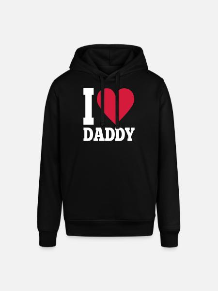 I Love Daddy - Stanley/Stella Unisex Hoodie SOUNDER - Schwarz