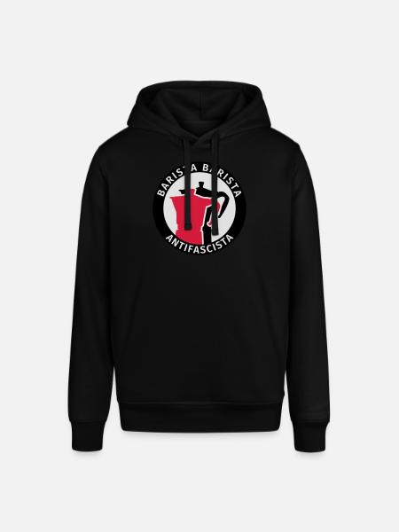 Barista Barista Antifascista - Stanley/Stella Unisex Hoodie SOUNDER - Schwarz