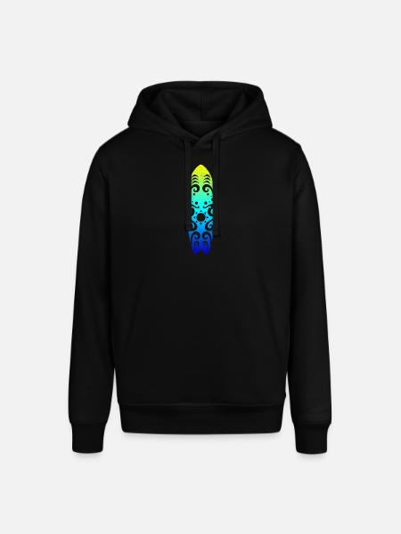 Maori Surfboard soleil ondes Tribal Tattoo Gift - Sweat à capuche SOUNDER Stanley/Stella Unisexe - noir