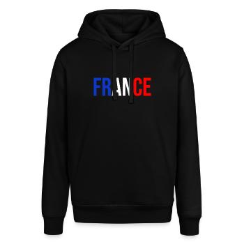 France drapeau national - Sweat à capuche SOUNDER Stanley/Stella Unisexe - noir - Devant - Alina (178cm) & Michal (187cm)