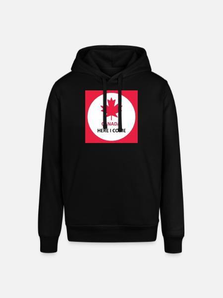Canada Here I Come - Stanley/Stella SOUNDER Unisex Hoodie - black