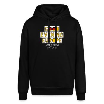 Eurovision Song Contest Deutschland - Stanley/Stella Unisex Hoodie SOUNDER - Schwarz - Vorne - Alina (178cm) & Michal (187cm)