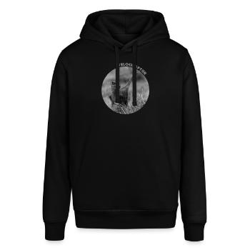 Velociraptor - Stanley/Stella Unisex Hoodie SOUNDER - Schwarz - Vorne - Alina (178cm) & Michal (187cm)