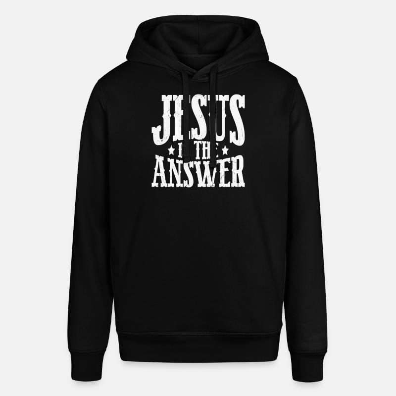 Jésus est la réponse - Sweat à capuche SOUNDER Stanley/Stella Unisexe - noir