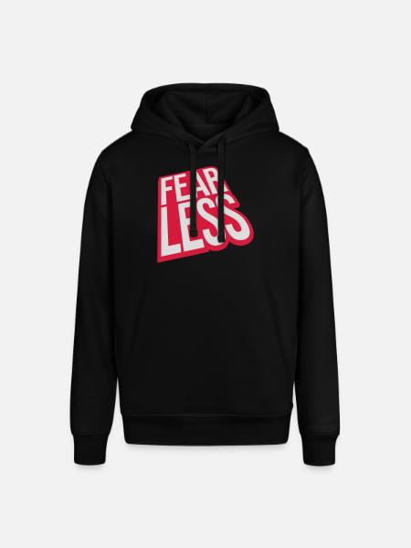 fearless Text Quote Design - Stanley/Stella SOUNDER Unisex Hoodie - black
