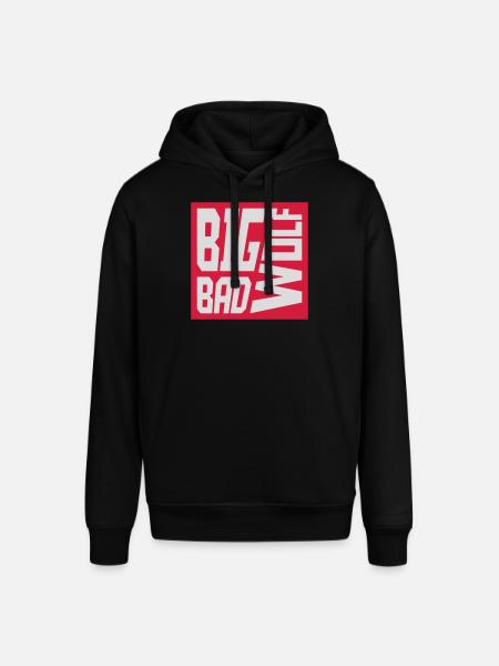 big bad wolf quote - Stanley/Stella SOUNDER Unisex Hoodie - black