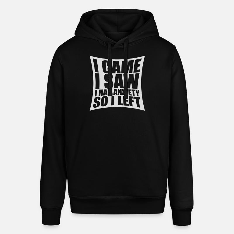 J’avais de l’anxiété en disant - Sweat à capuche SOUNDER Stanley/Stella Unisexe - noir