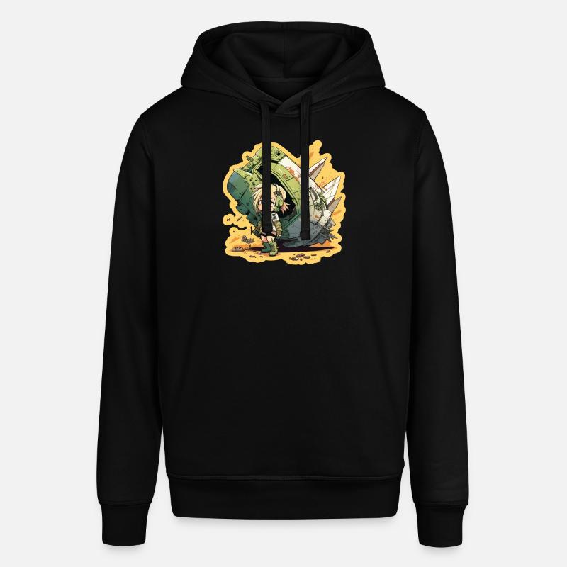 Süßes Mädchen, Pilot und Raumschiff - Stanley/Stella Unisex Hoodie SOUNDER - Schwarz