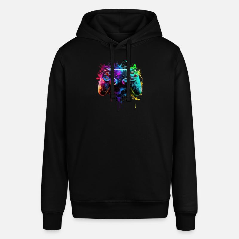 Neon Gaming Controller / Kontroller - Stanley/Stella Unisex Hoodie SOUNDER - Schwarz