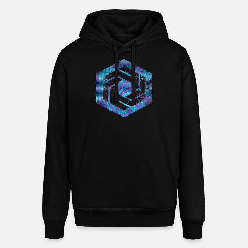Hexagon-Programmierung Programmierer Codierung geometrisch - Stanley/Stella Unisex Hoodie SOUNDER - Schwarz