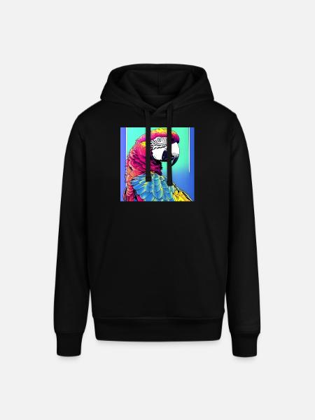 Neon Macaw - Stanley/Stella SOUNDER Unisex Hoodie - black
