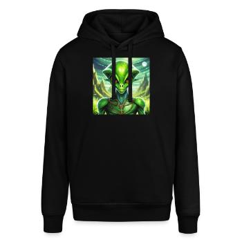 Firefly personnage extraterrestre vert lunaire - Sweat à capuche SOUNDER Stanley/Stella Unisexe - noir - Devant - Alina (178cm) & Michal (187cm)