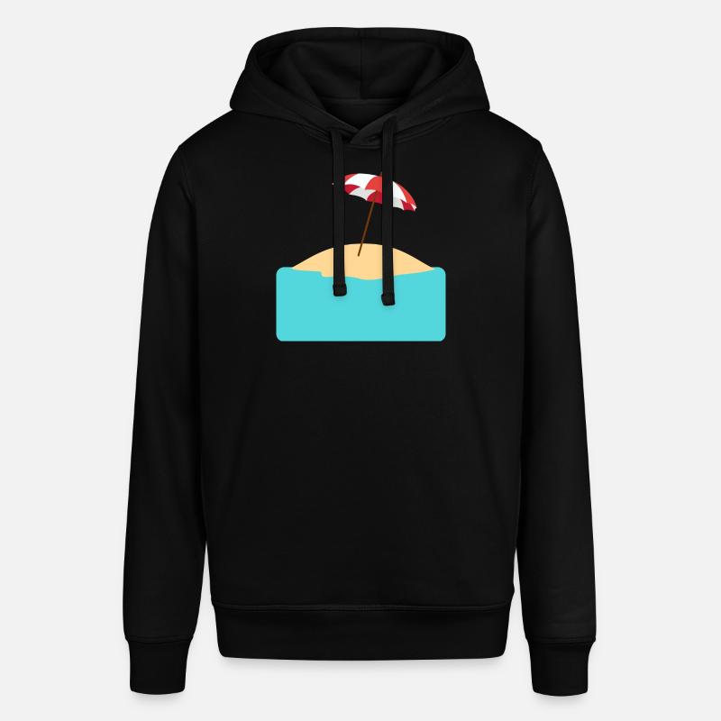 Plage avec île à remplir - Sweat à capuche SOUNDER Stanley/Stella Unisexe - noir