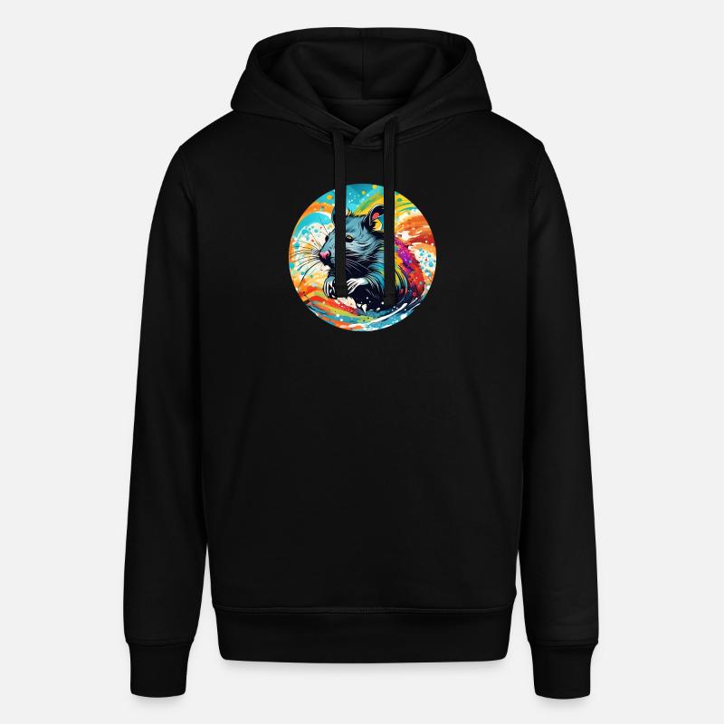 Lot rond de rat - Sweat à capuche SOUNDER Stanley/Stella Unisexe - noir