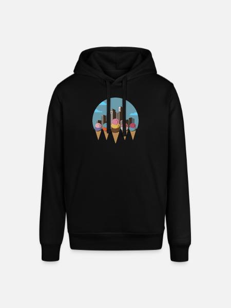 Eiscreme-Stadt - Stanley/Stella Unisex Hoodie SOUNDER - Schwarz