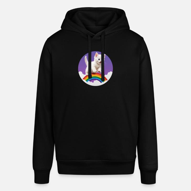 Chaton Blanc Arc-en-ciel 2 - Sweat à capuche SOUNDER Stanley/Stella Unisexe - noir