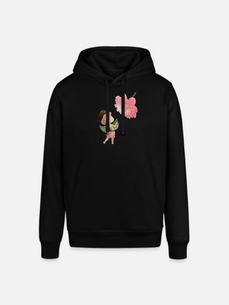Magical fairy with peony - Stanley/Stella SOUNDER Unisex Hoodie - black