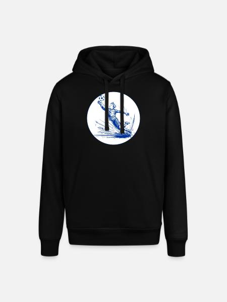 Goalkeeper (blue and white) - Stanley/Stella SOUNDER Unisex Hoodie - black