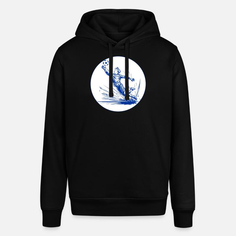 Goalkeeper (blue and white) - Stanley/Stella SOUNDER Unisex Hoodie - black